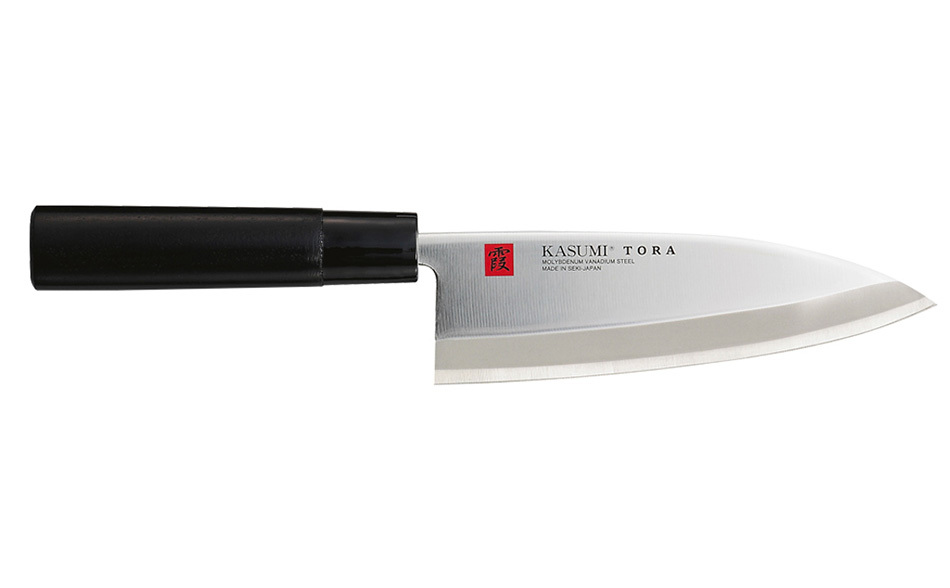Нож кухонный Деба Tora 165 мм, Kasumi, 36850, сталь AUS-6A, стабилизированная древесина, чёрный - фото 2