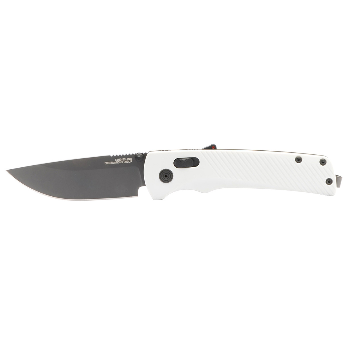 Полуавтоматический складной нож SOG Flash AT Cool Grey, сталь D2, рукоять GRN, белый