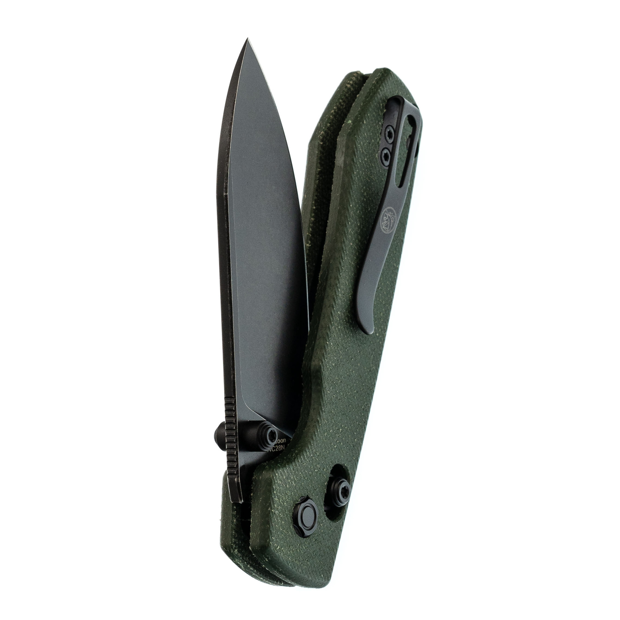 Складной нож Raccoon CB Vosteed, сталь 14C28N, рукоять микарта, зеленый - фото 5