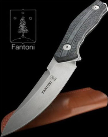 Нож с фиксированным клинком Fantoni, C.U.T. Fixed, FAN/CUTFxSwBkKy, сталь CPM-S30V, рукоять cтеклотекстолит G-10, Black/Gray от Ножиков