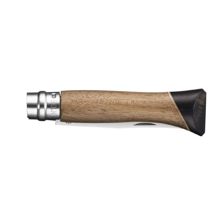Нож складной Opinel N°06 Atelier Series 2018 Limited Edition, сталь Sandvik 12C27, рукоять орех/африканское дерево/клён, 002174 - фото 2