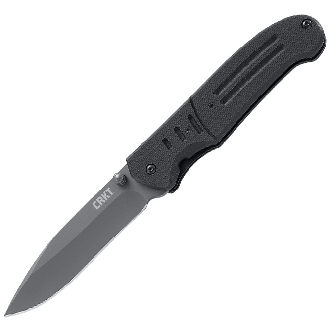 Полуавтоматический складной нож Ignitor T, CRKT 6860, сталь 8Cr14MoV Titanium Nitride, рукоять стеклотекстолит G10