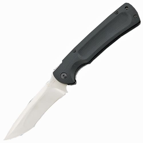Складной нож Hikari Мемотек Higo Folder, клинок сатин, сталь D2, рукоять черный G10
