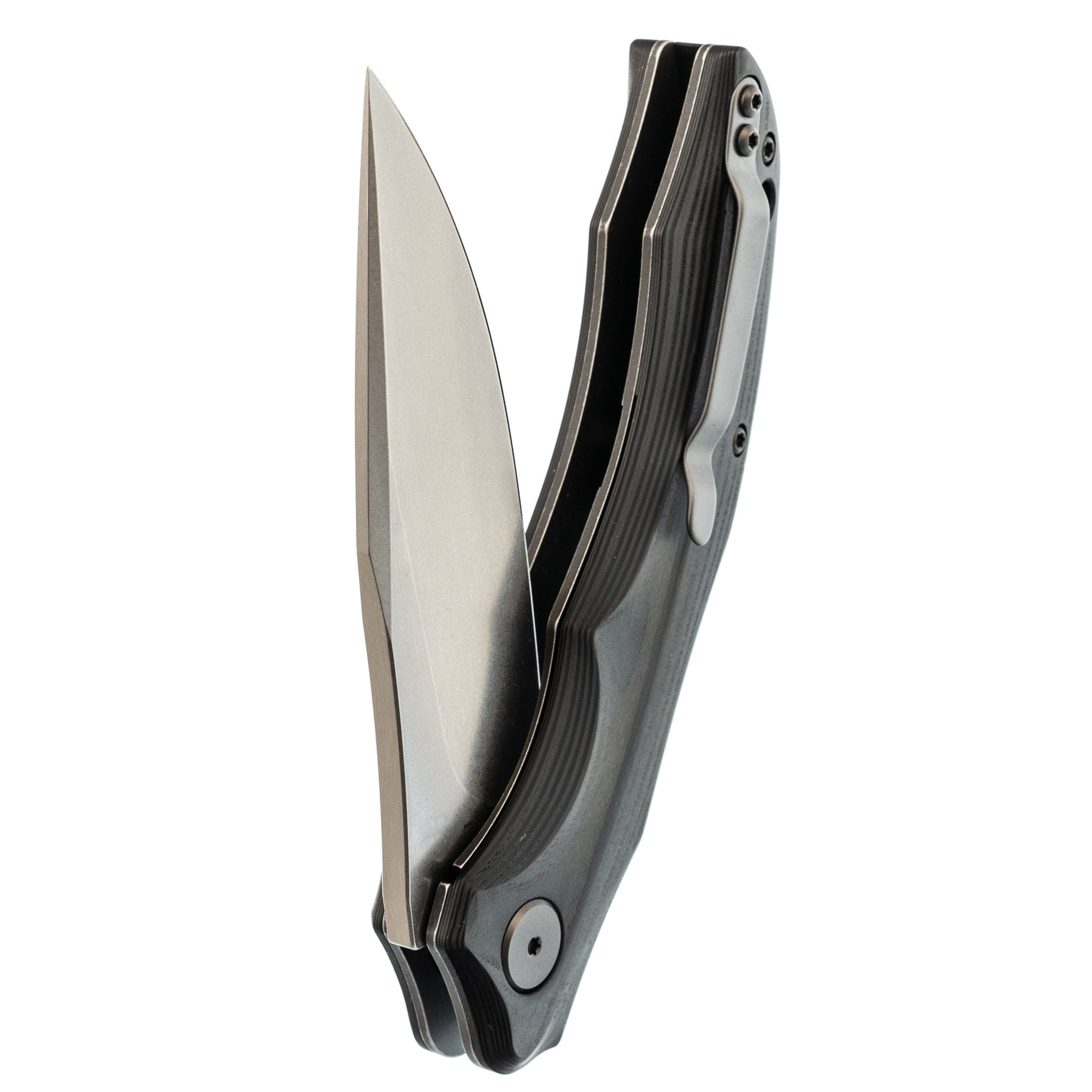 Складной нож Petrified Fish Hairtail, сталь K110, рукоять карбон - фото 6