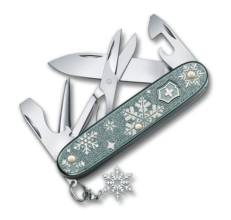 фото Нож перочинный victorinox pioneer x winter magic se 2020, 93 мм, 9 функций, с шармом, серебристый