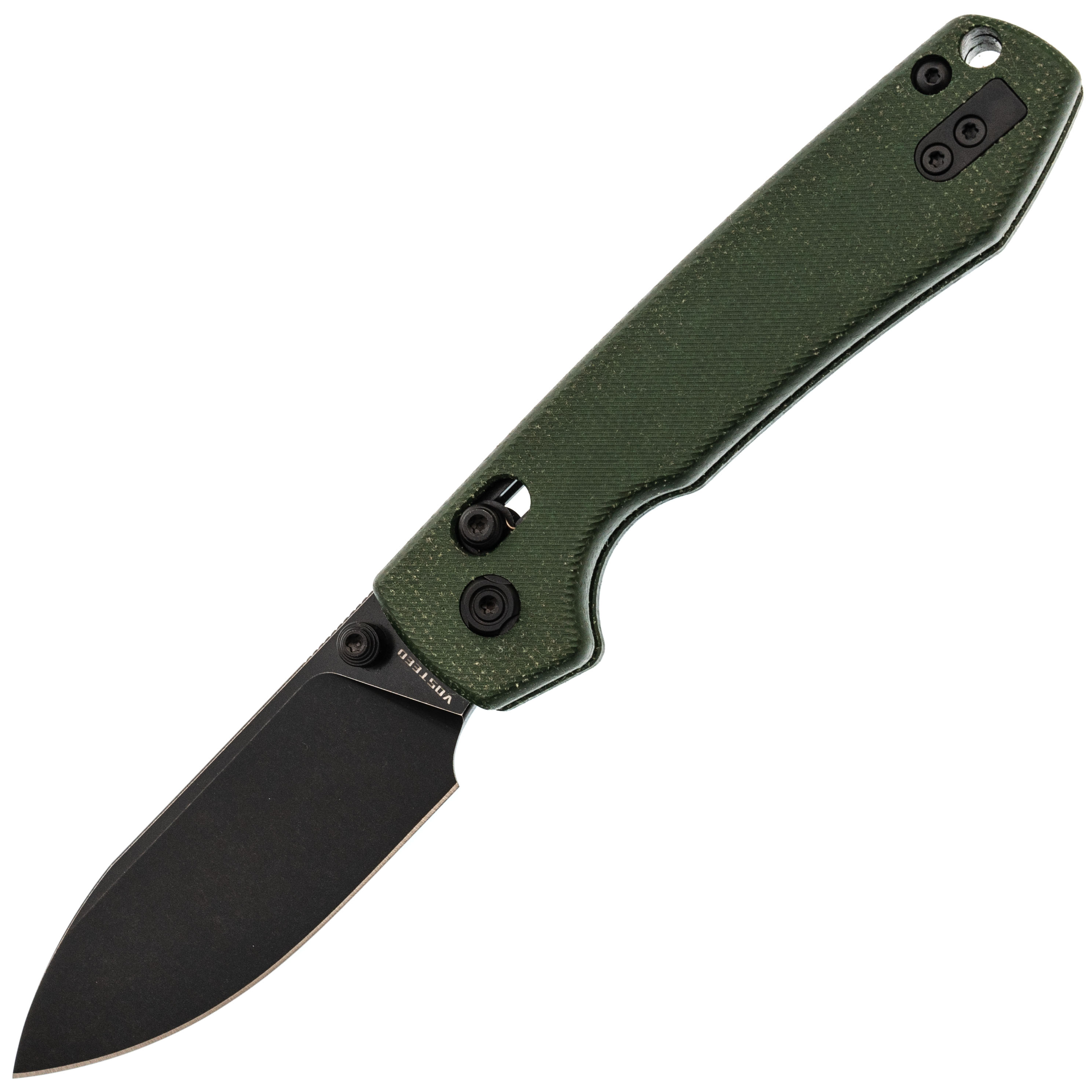 Складной нож Raccoon CB Vosteed, сталь 14C28N, рукоять микарта, зеленый - фото 1