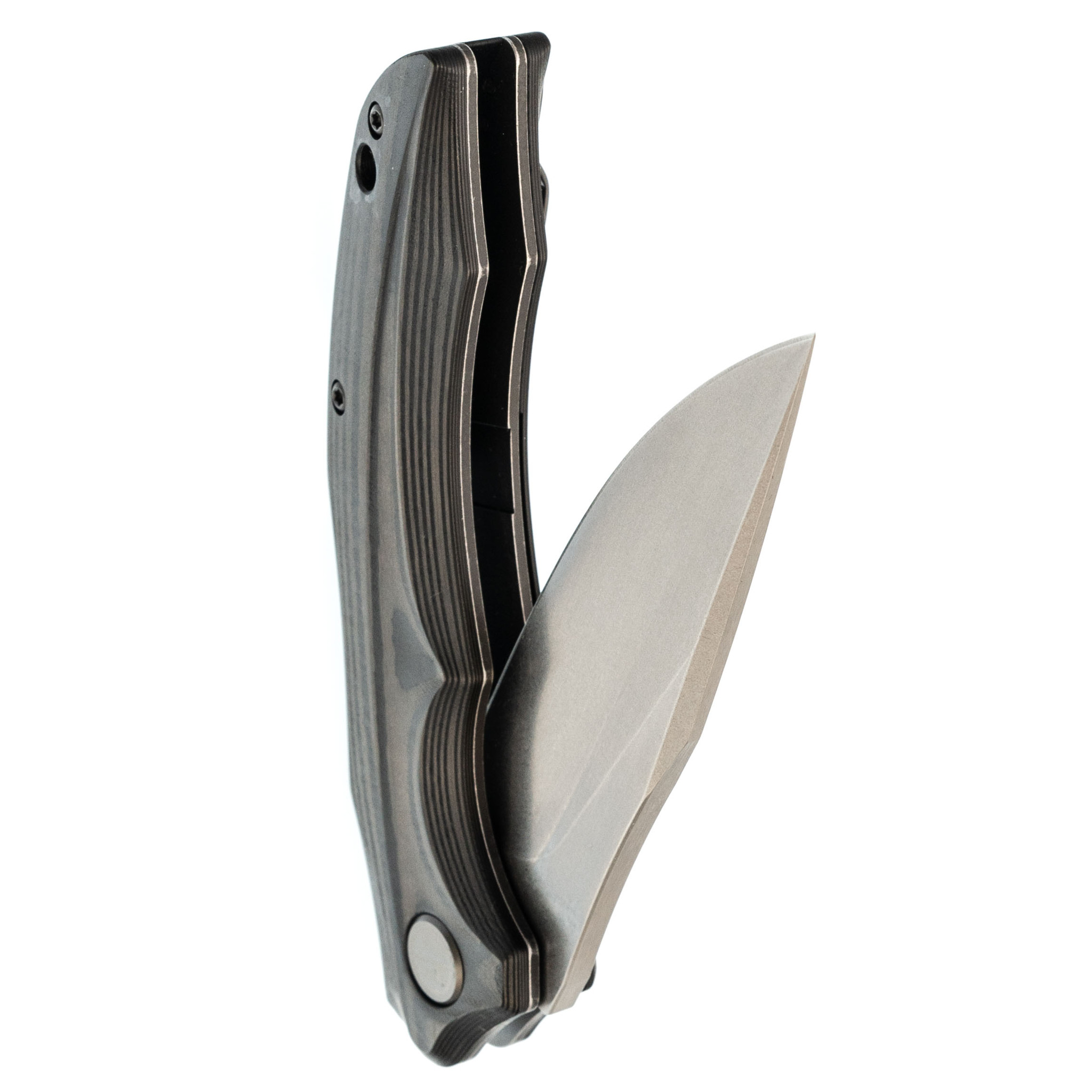 Складной нож Petrified Fish Hairtail, сталь K110, рукоять карбон - фото 5