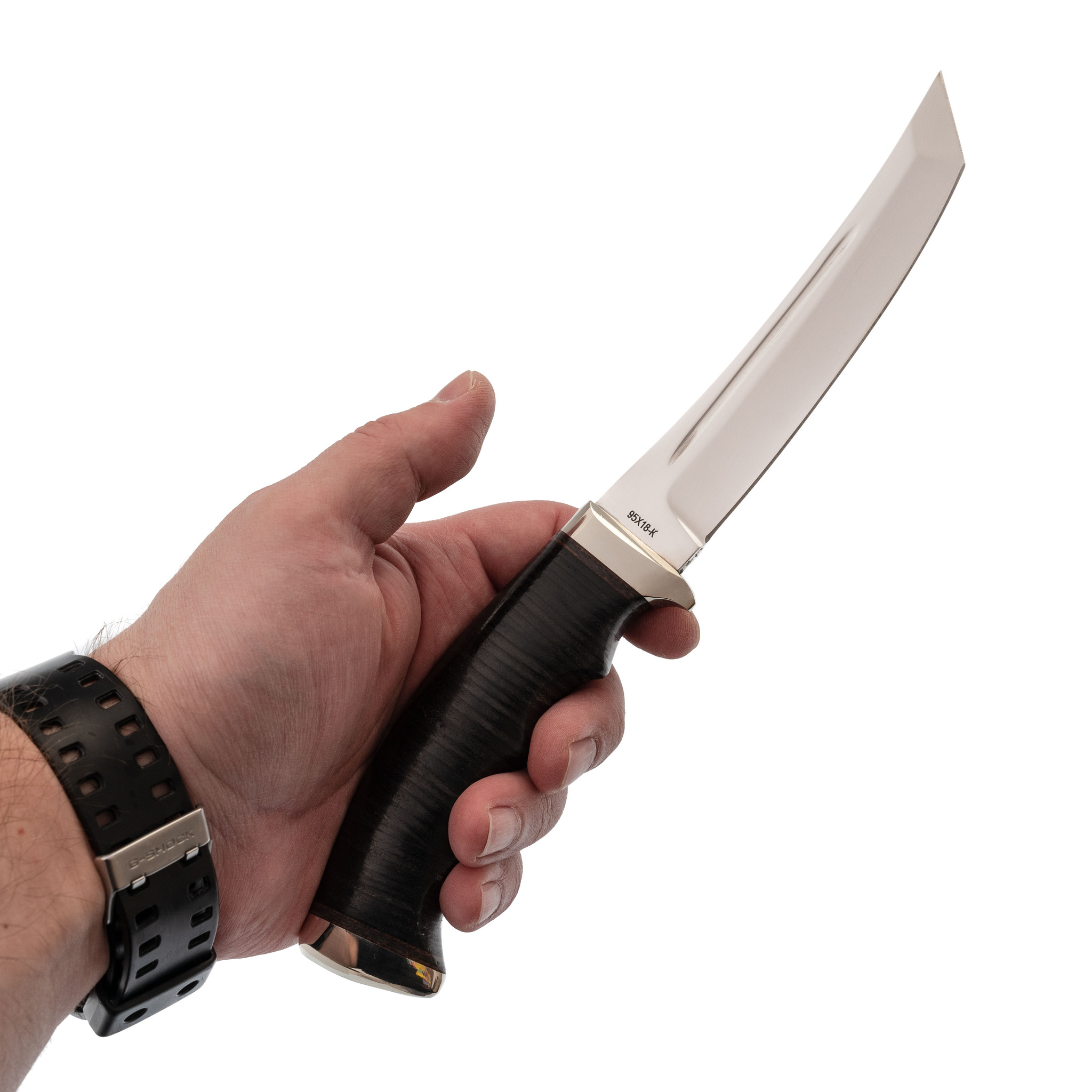 Нож Аркан Р в коже, 95Х18 - фото 3