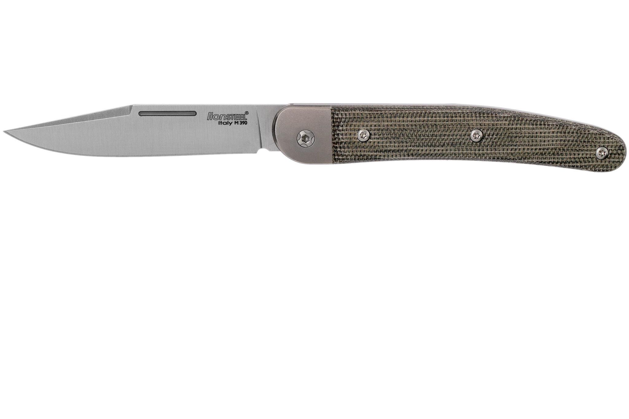 Складной нож Lionsteel Jack, сталь M390, рукоять микарта
