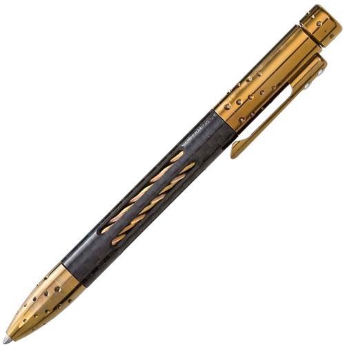 Тактическая ручка Lionsteel Nyala NY FC BRS, корпус карбон/титан, Bronze Shine