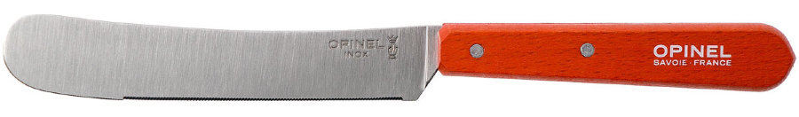 Нож столовый Opinel, деревянная рукоять, блистер, нержавеющая сталь, красный от Ножиков