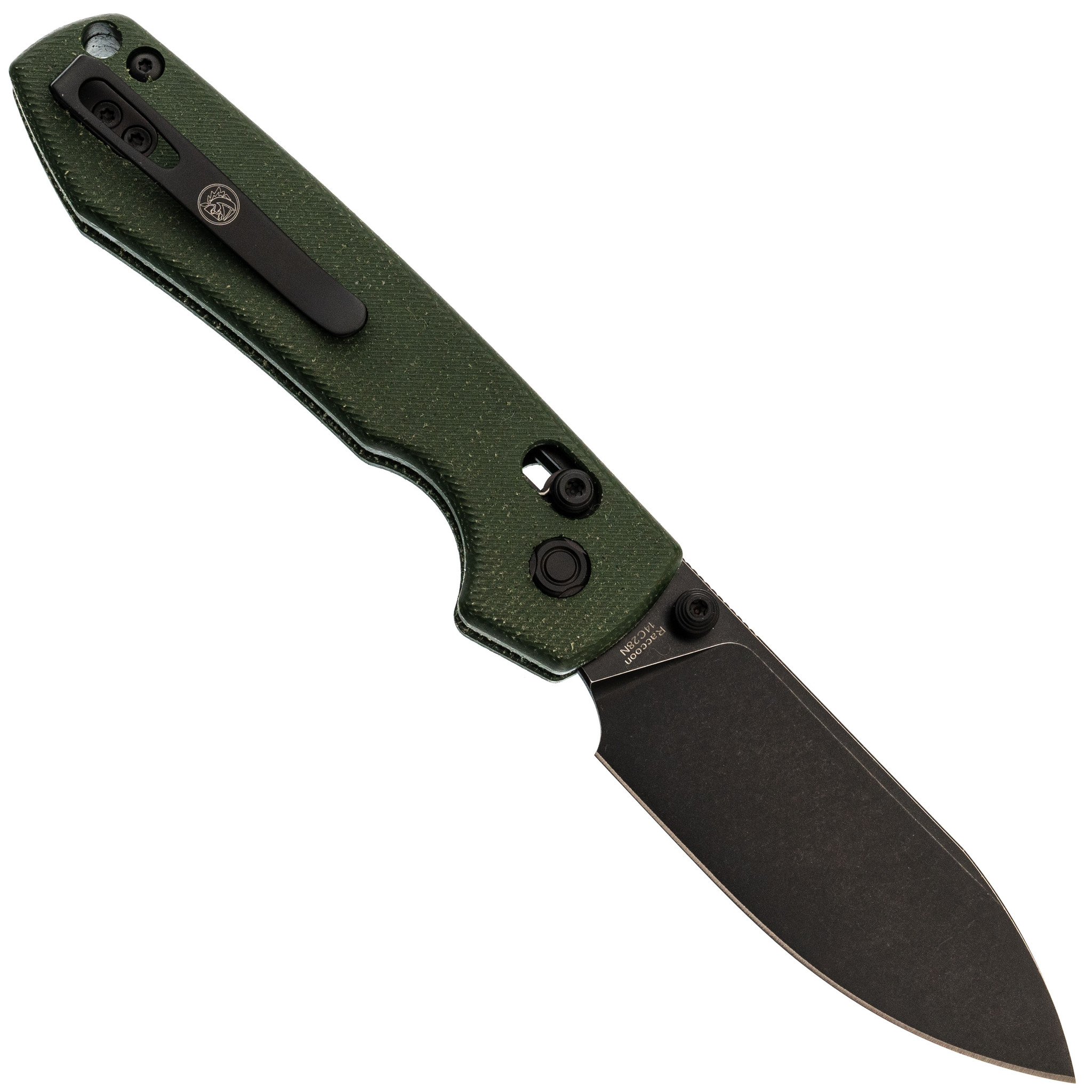 Складной нож Raccoon CB Vosteed, сталь 14C28N, рукоять микарта, зеленый - фото 3