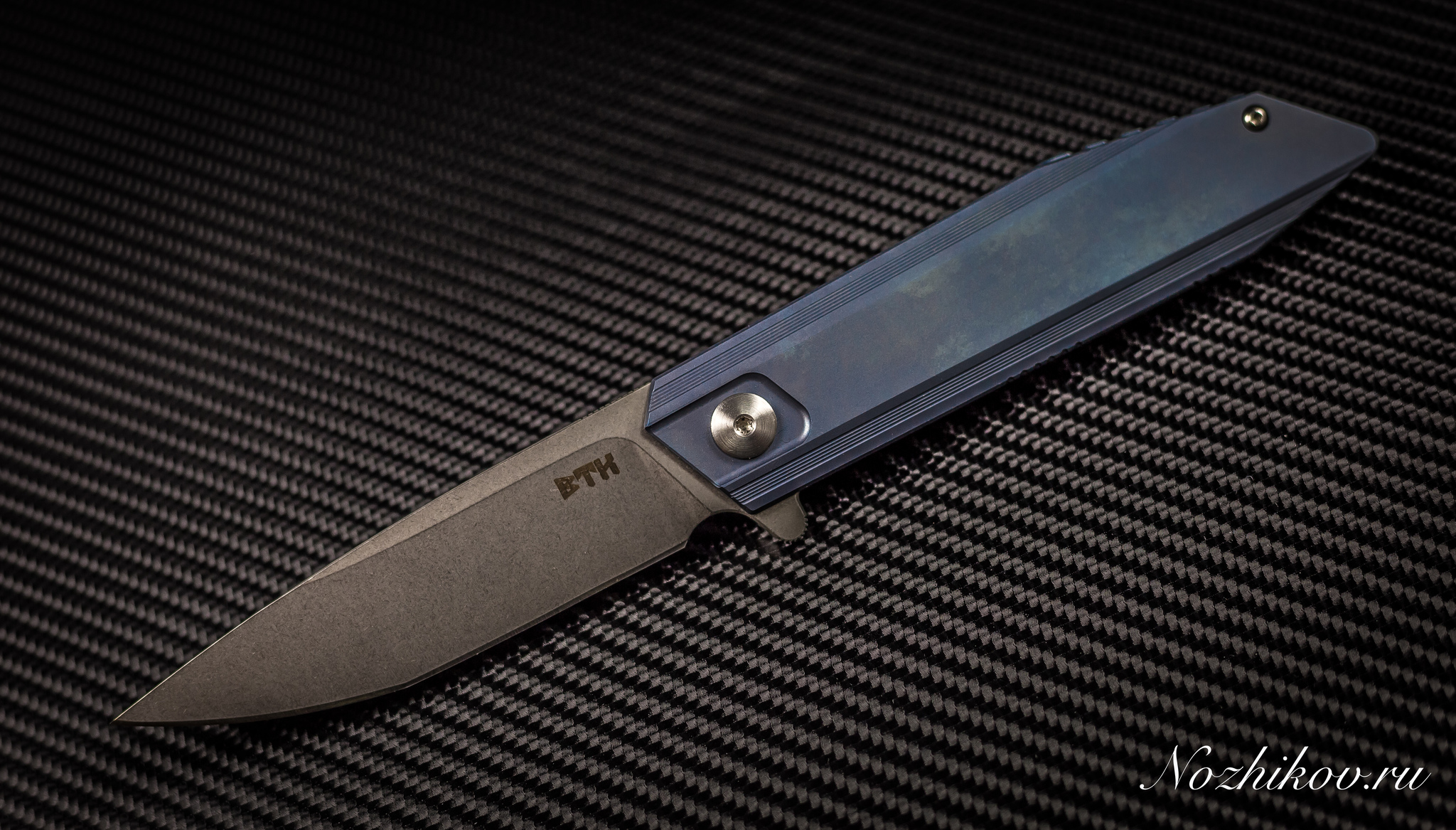 Складной нож Bestech Knives BT1701B, сталь CPM-S35VN, рукоять титан - фото 1