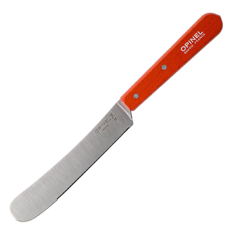 Нож столовый Opinel, деревянная рукоять, блистер, нержавеющая сталь, красный - фото 1