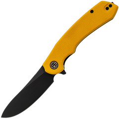 Фото Раскладной нож Petrified Fish Waterspout, сталь 14C28N с покрытием PVD, рукоять желтый G10