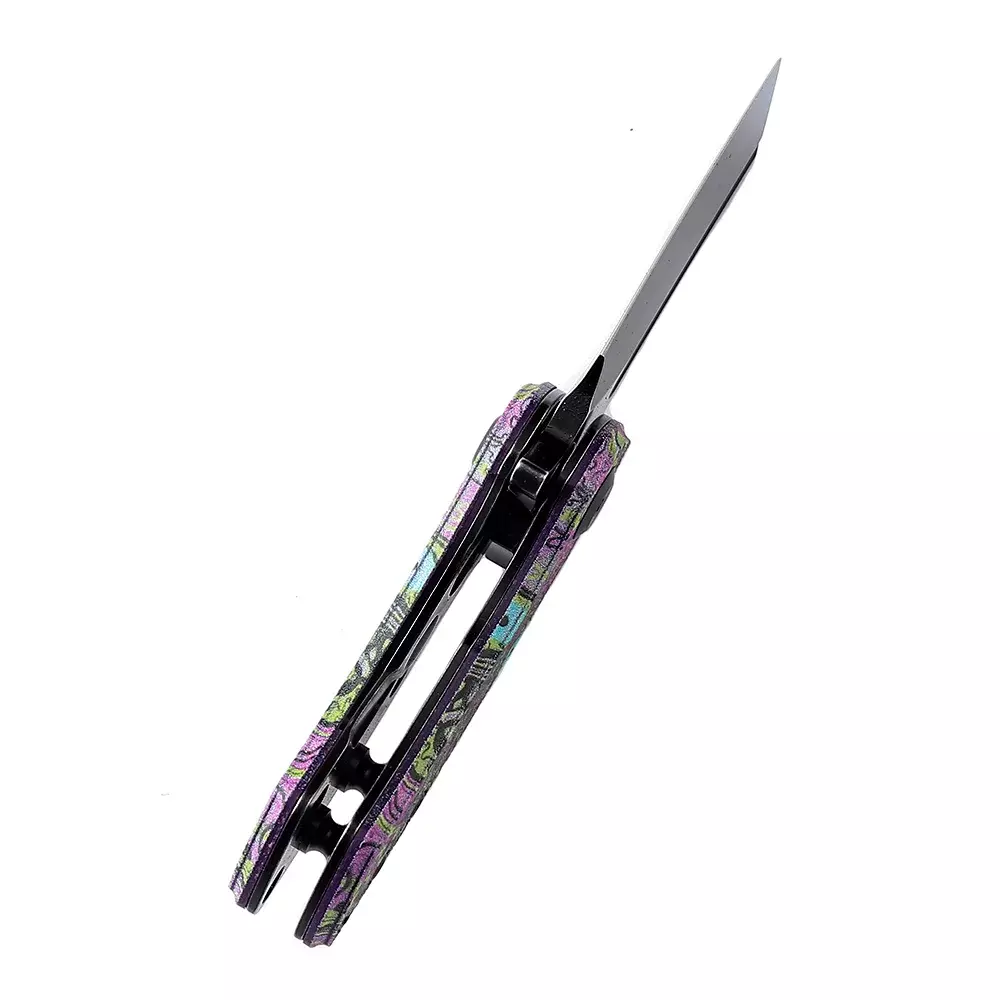 Складной нож Mini Korvid Kansept, сталь 154CM, рукоять G10, фиолетовый - фото 2