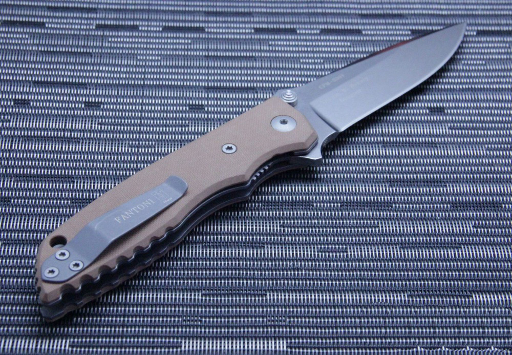Нож складной HB01 Large, Desert Handle, Stonewashed Crucible CPM® S35VN™, William (Bill) Harsey Design 10.5 см. - фото 6