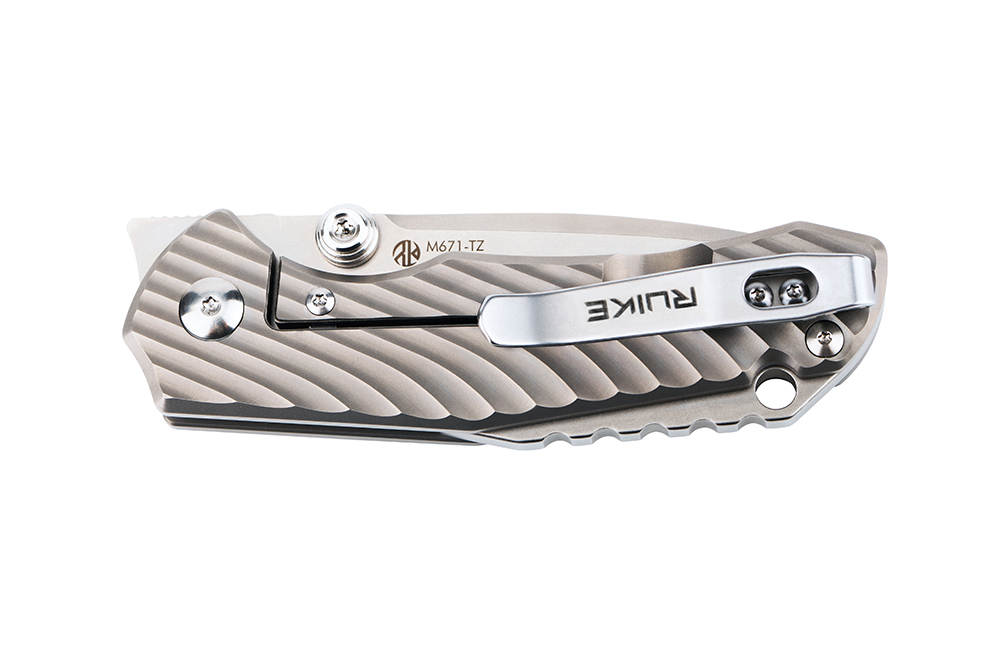 Складной нож Ruike M671-TZ, сталь 154СМ, рукоять TC4 - фото 3
