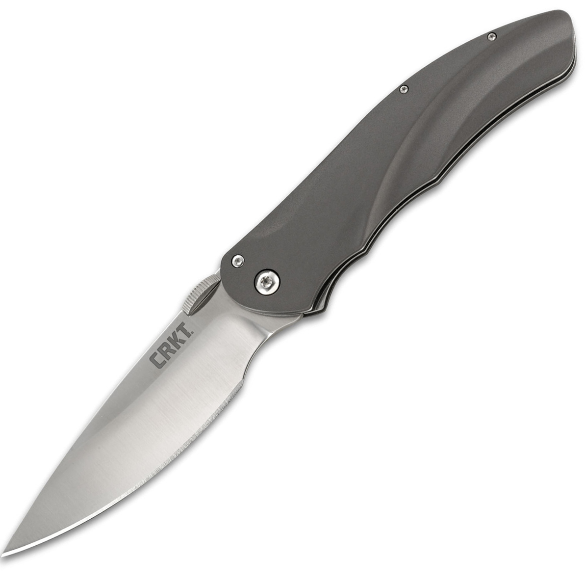 Полуавтоматический складной нож Argus, CRKT 7030, сталь AUS-8 Satin Finish, рукоять алюминий, цвет Silver нож складной полуавтоматический