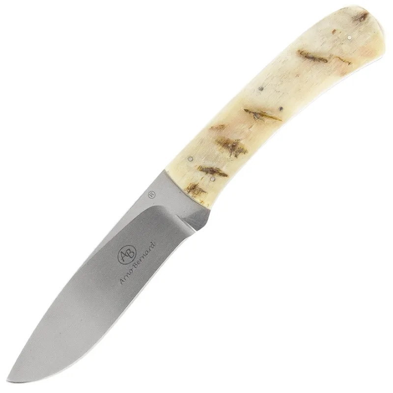 Нож с фиксированным клинком Arno Bernard Kudu, сталь N690, рукоять рог барана
