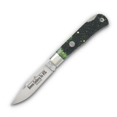 Фото Складной нож Queen Cutlery Lockback, сталь 1095, рукоять рог, зеленый