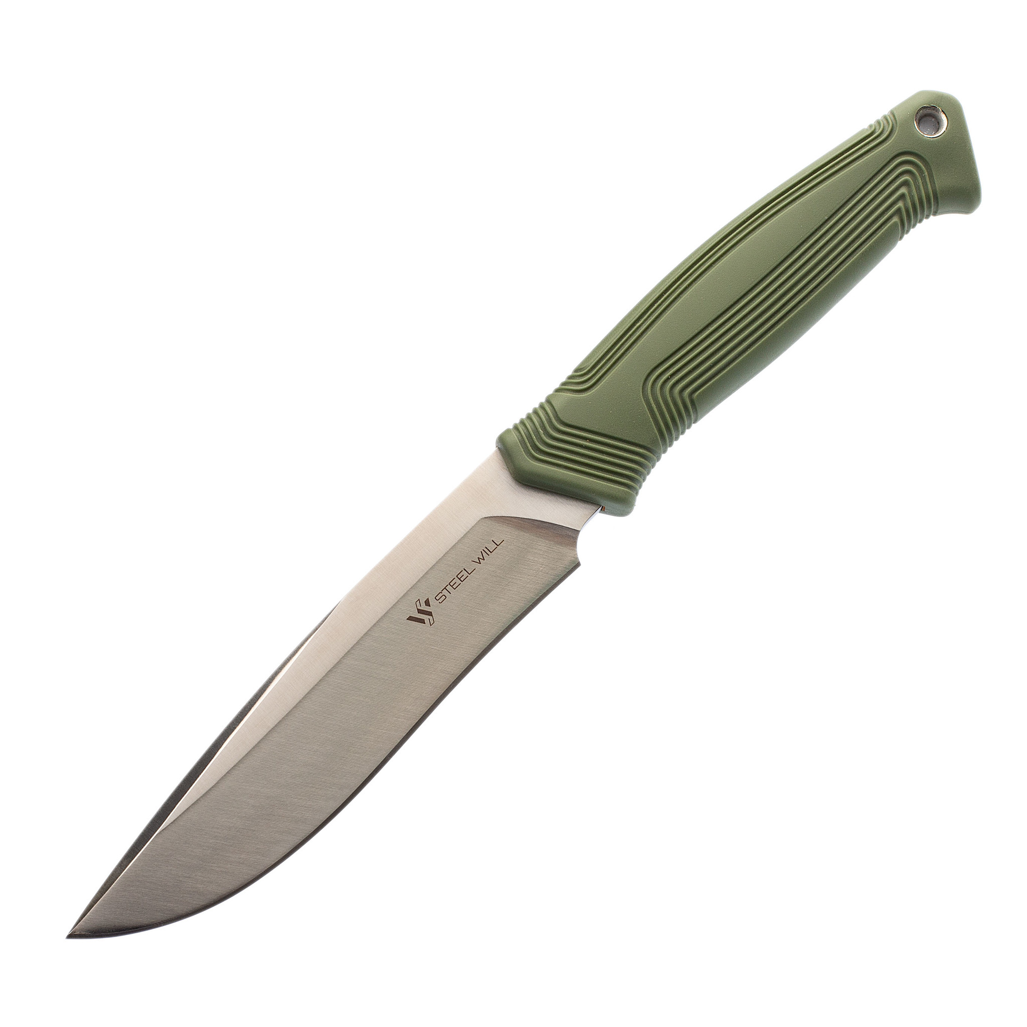 Нож Argonaut Steel Will, сталь AUS8, TPR зеленый - фото 1
