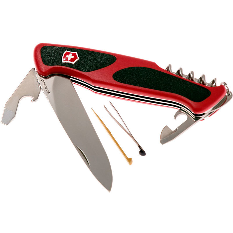 Нож перочинный Victorinox RangerGrip 68 0.9553.C 130мм 11 функций красно-чёрный - фото 3
