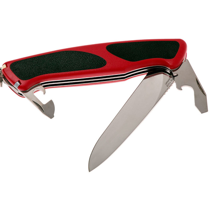 Нож перочинный Victorinox RangerGrip 68 0.9553.C 130мм 11 функций красно-чёрный - фото 4