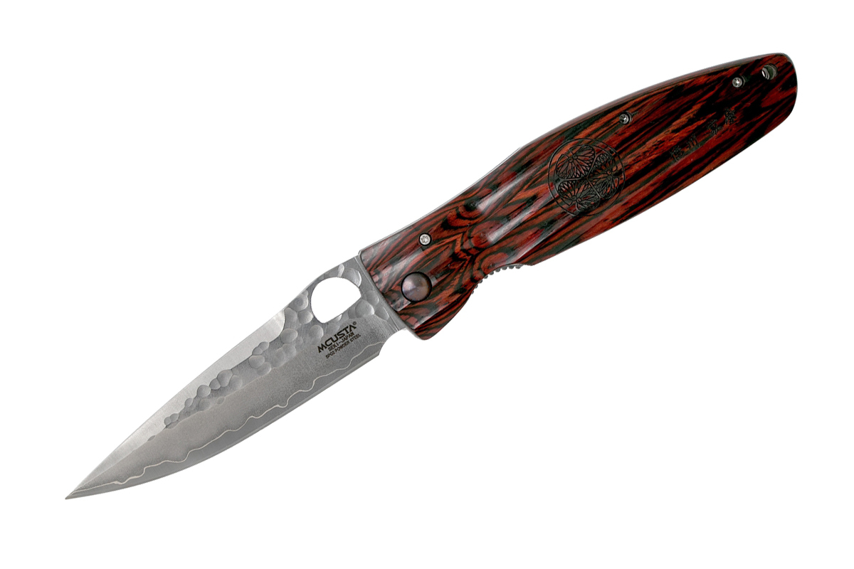 Складной нож Mcusta Tokugawa MC-0183G, сталь SPG2 , рукоять Pakka wood