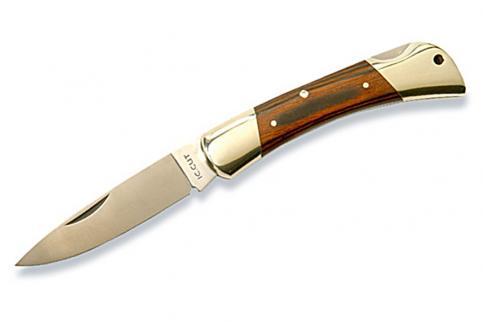 Складной нож IC CUT, Американский лось, 47#9100WP, сталь AUS6, Махагони (красное дерево) от Ножиков
