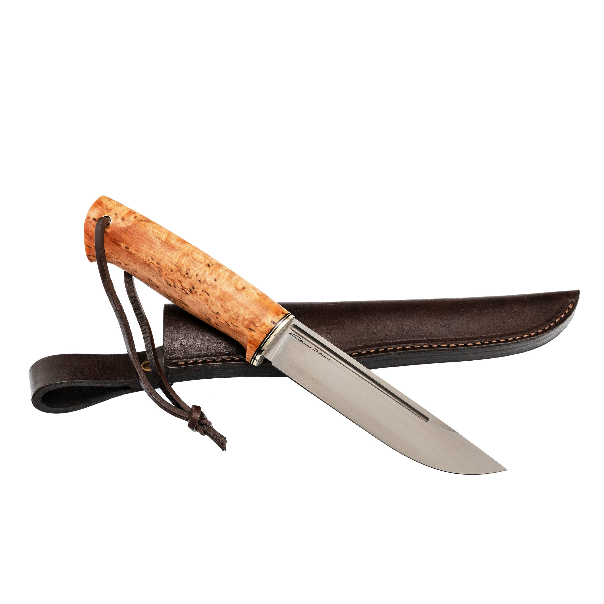 Нож Лиман, сталь K-110, карельская береза - фото 5