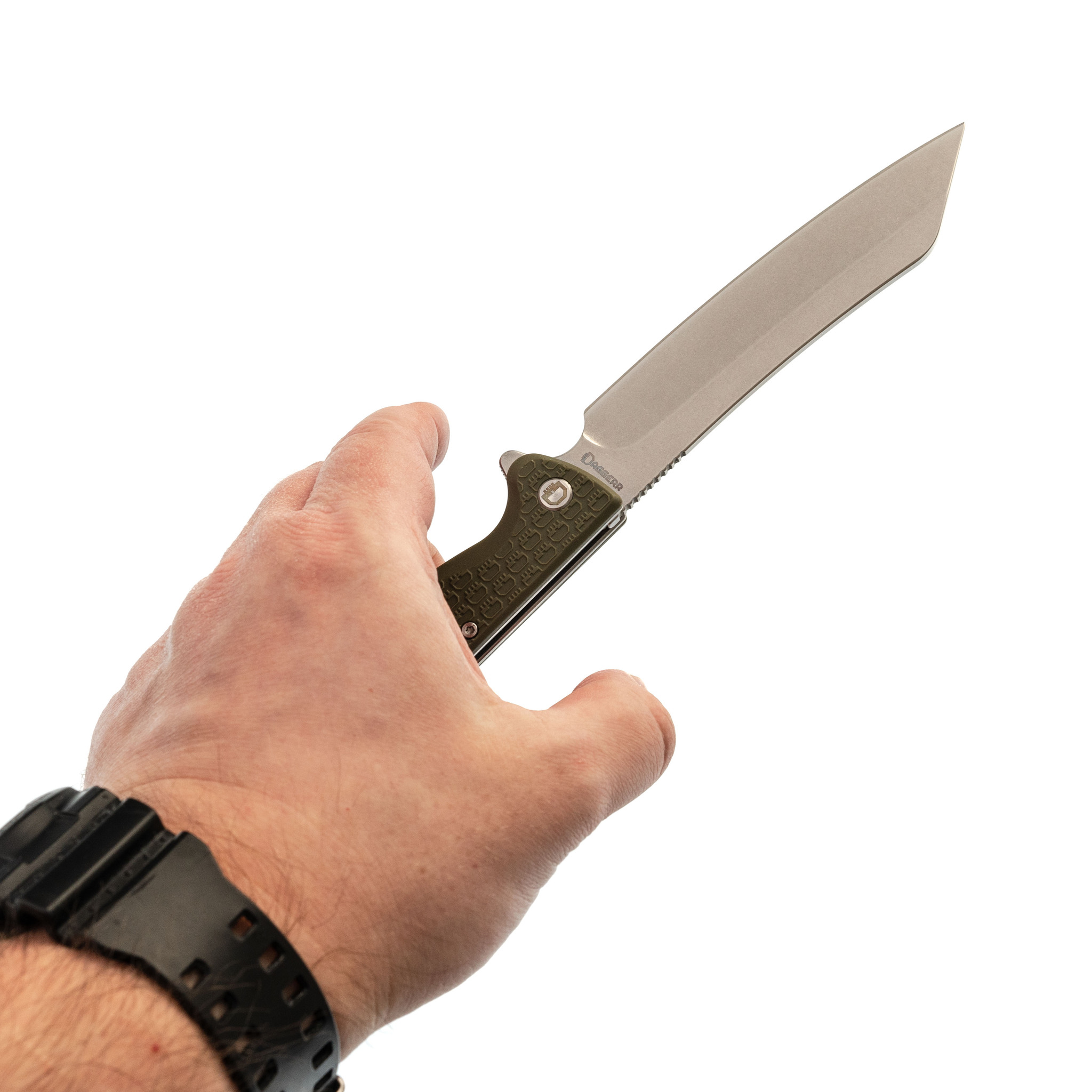 Складной нож Dagger Tesak Olive DL, сталь 8cr14mov, рукоять FRN - фото 8