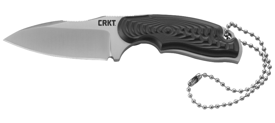 фото Нож с фиксированным клинком crkt civet™ drop point, сталь 8cr13mov, рукоять термопластик grn