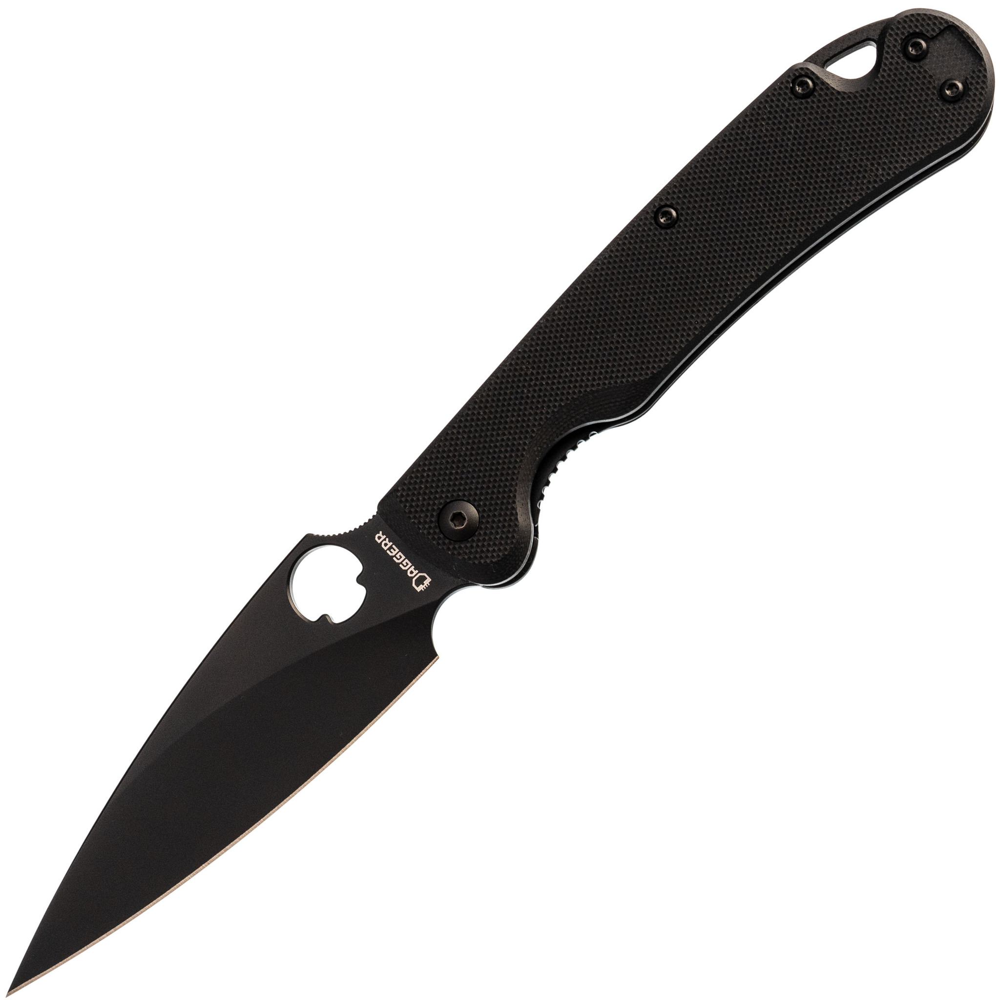 Складной нож Daggerr Sting All Black DLC, сталь D2, рукоять G10