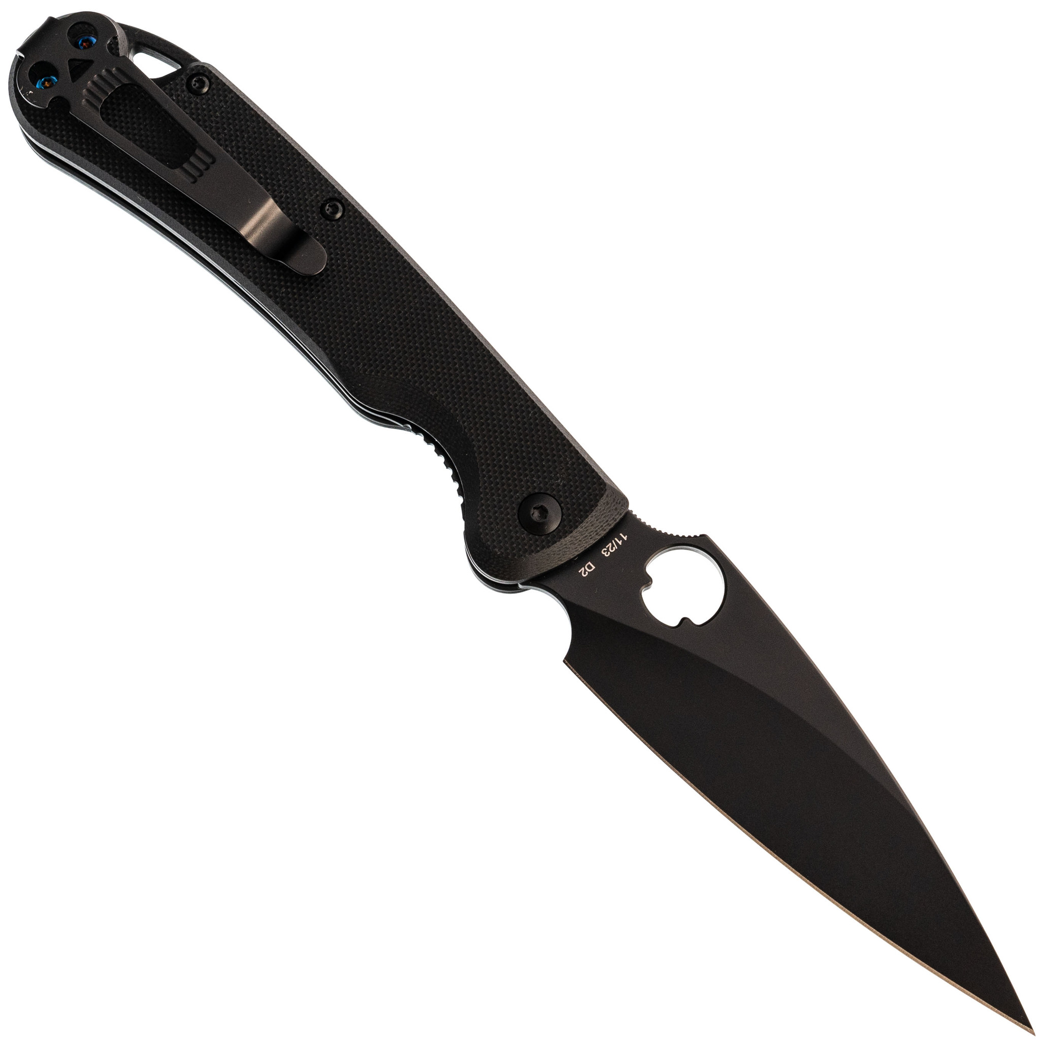 Складной нож Daggerr Sting All Black DLC, сталь D2, рукоять G10 - фото 3