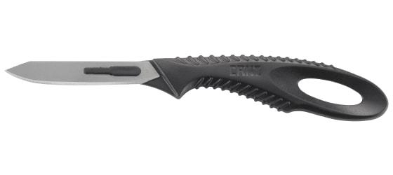 Нож с фиксированным клинком со сменными лезвиями CRKT P.D.K. (Precision Disposable Knife Kit) Black, сталь 420J2, рукоять пластик