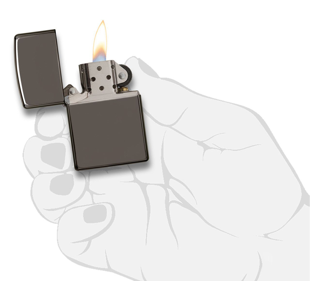 Зажигалка ZIPPO Black Ice® и вставной блок для трубок, подарочный набор - фото 4