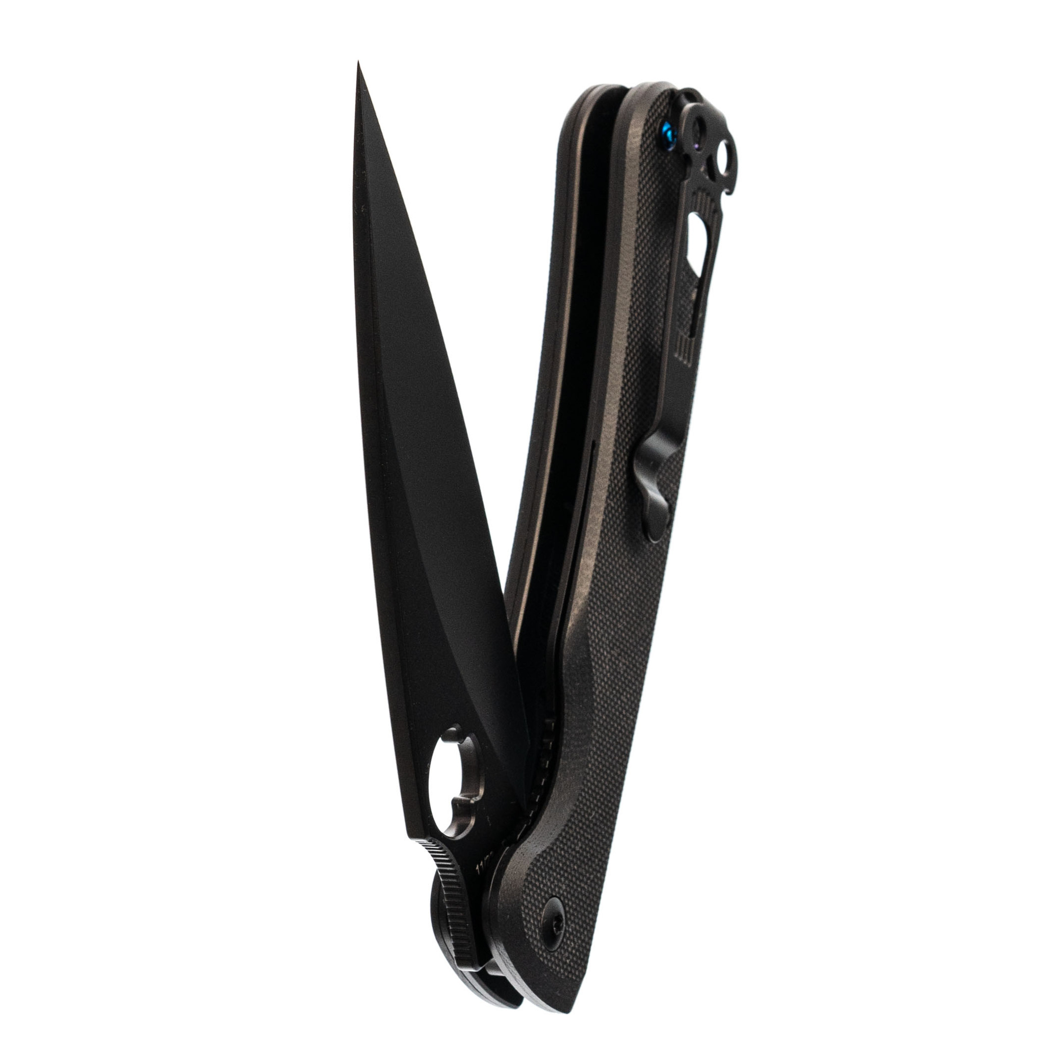 Складной нож Daggerr Sting All Black DLC, сталь D2, рукоять G10 - фото 6