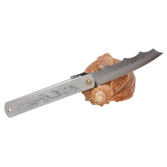 Фото Складной нож Nagao Higonokami Ryubu - Dragon, 100мм, сталь Aogami, рукоять металл