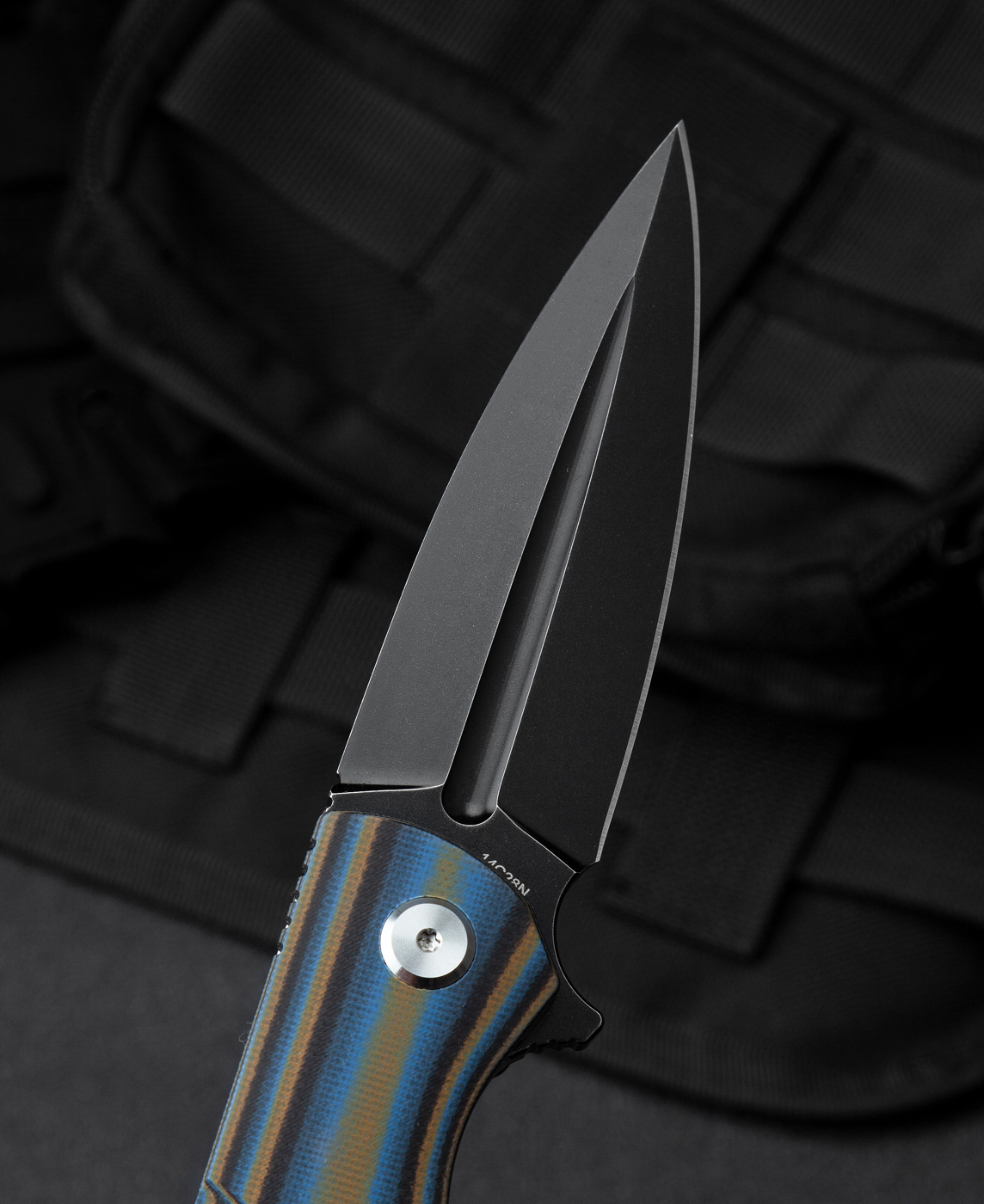 фото Складной нож bestech fin, сталь 14c28n blackwash, g10 blue bestech knives