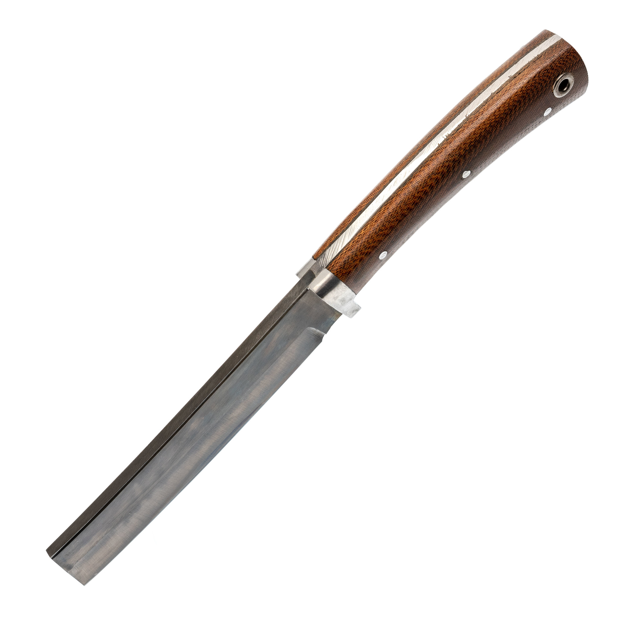 Топорик-нож для мяса, текстолит, гарда олово, сталь ШХ-15 от Ножиков