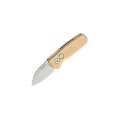 Фото Автоматический складной нож Pro-Tech Runt 5 Wharncliffe, сталь CPM 20CV, рукоять бронзовый сплав