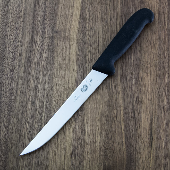 фото Кухонный нож victorinox fibrox, сталь x50crmov15, рукоять полипропилен, черный