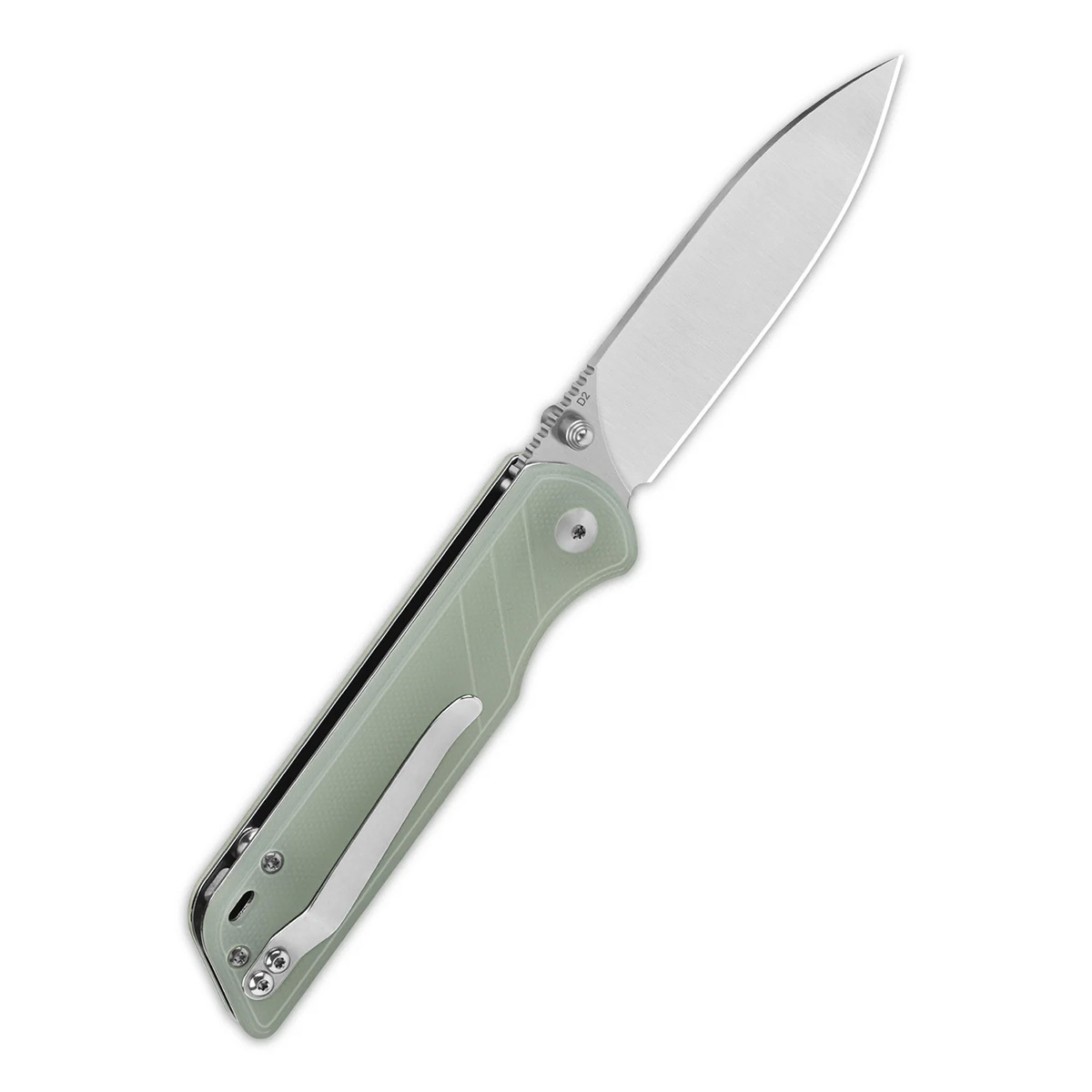 Складной нож QSP Parrot 8.2 см, сталь D2, рукоять G10, оливковый - фото 2