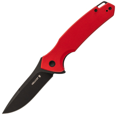 Фото Складной нож Mr.Blade Hellcat Mini blackwash, сталь VG-10, рукоять Red G10