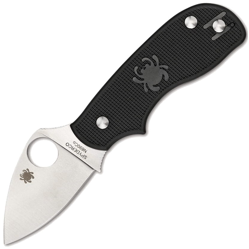 Нож складной Spyderco Squeak 154PBK, сталь N690, рукоять пластик FRN черный - фото 1