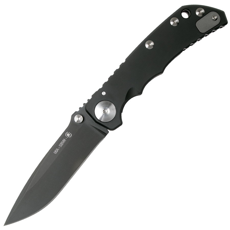 Складной нож Spartan Harsey Folder, клинок черный, сталь CPM-S35VN, рукоять титановый сплав