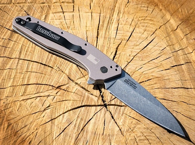 фото Складной нож dividend kershaw 1812gry, сталь 420hc, рукоять анодированный алюминий, серый