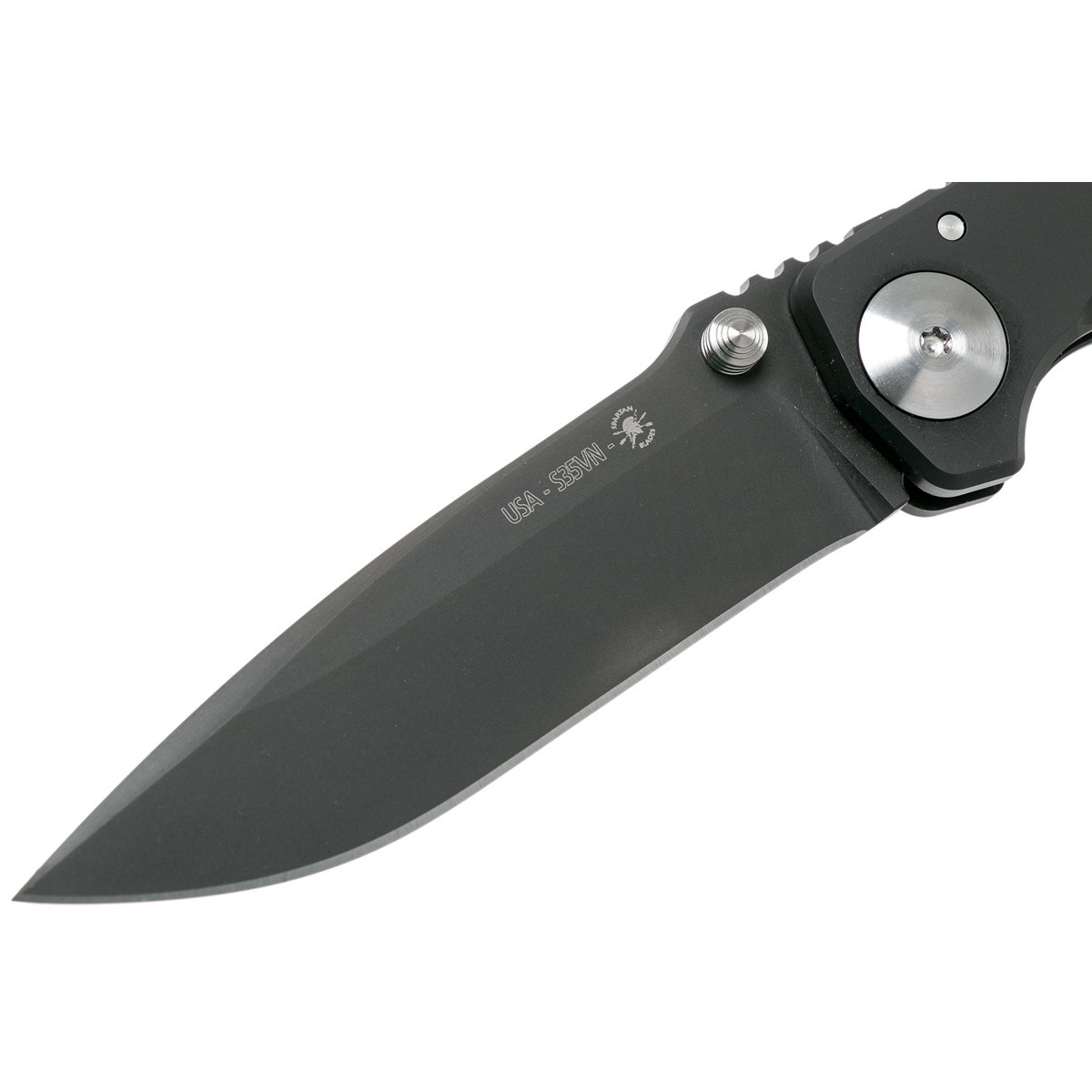 Складной нож Spartan Harsey Folder, клинок черный, сталь CPM-S35VN, рукоять титановый сплав от Ножиков