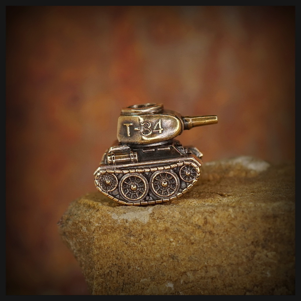 фото Бусина для темляка т-34, бронза крымская бронза